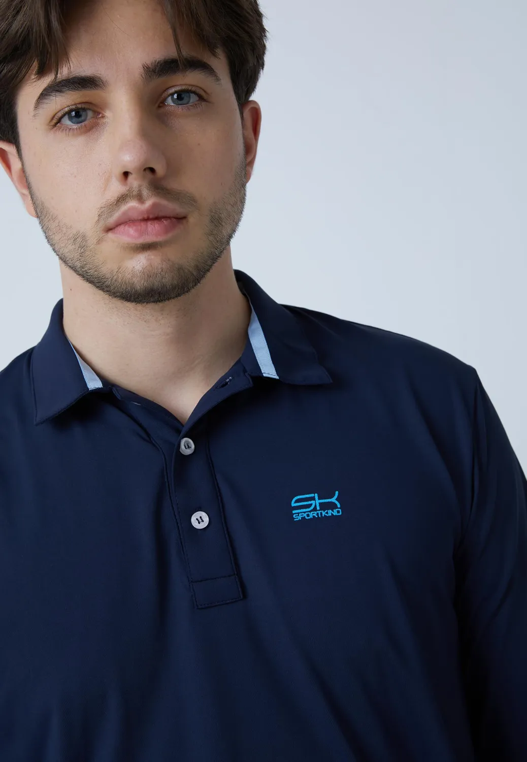 SPORTKIND Tennis Poloshirt Langarm Jungen UPF 50+ Stretch