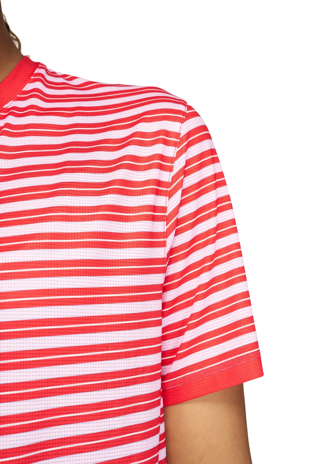 UNNA Wavy Tee Striped Laufshirt Turbo Rose Damen