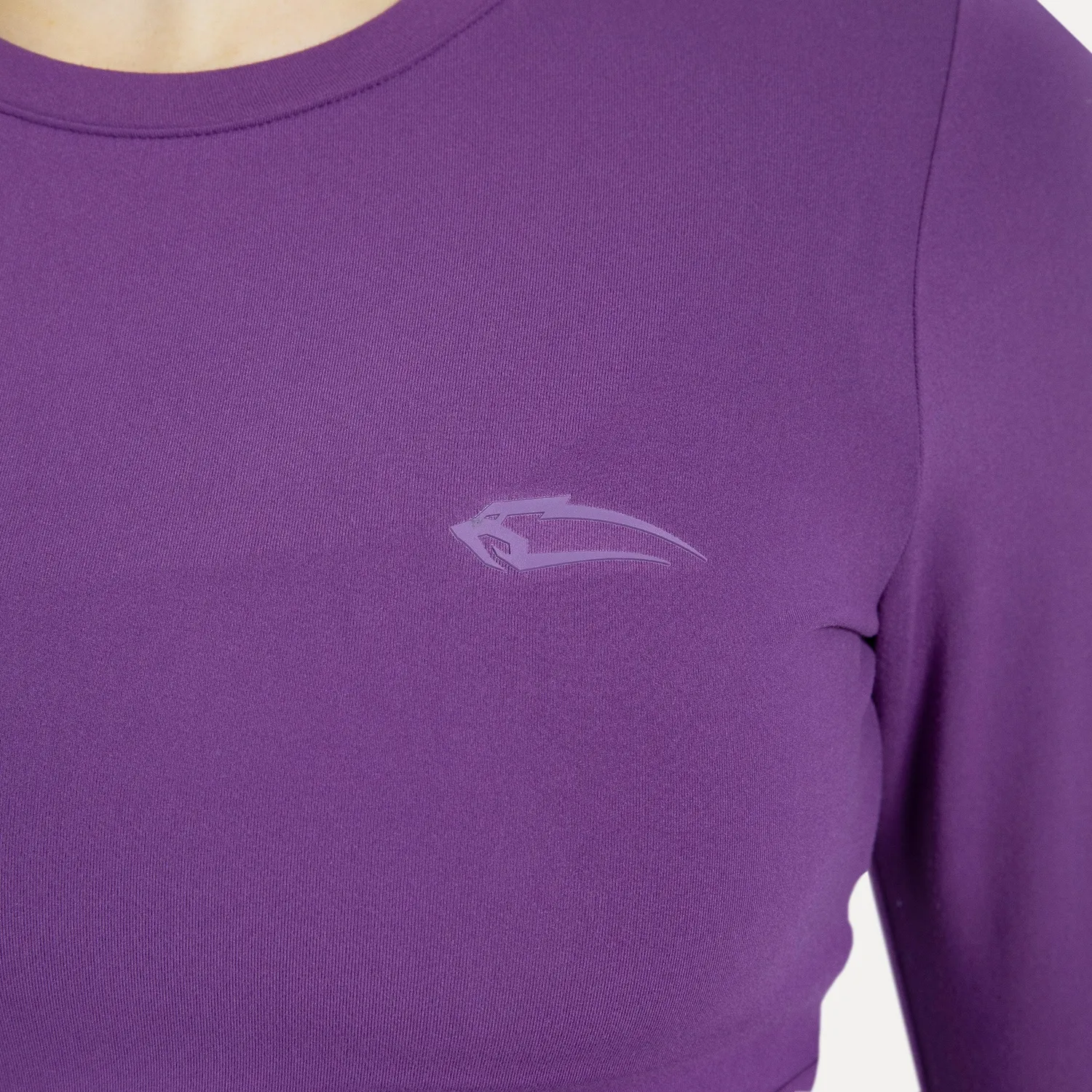 Smilodox Lunara Thalina Crop Longsleeve Schwarz