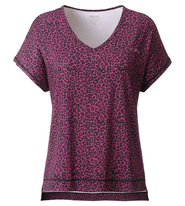 LPO Ivy Funktionsshirt lila Allover-Print