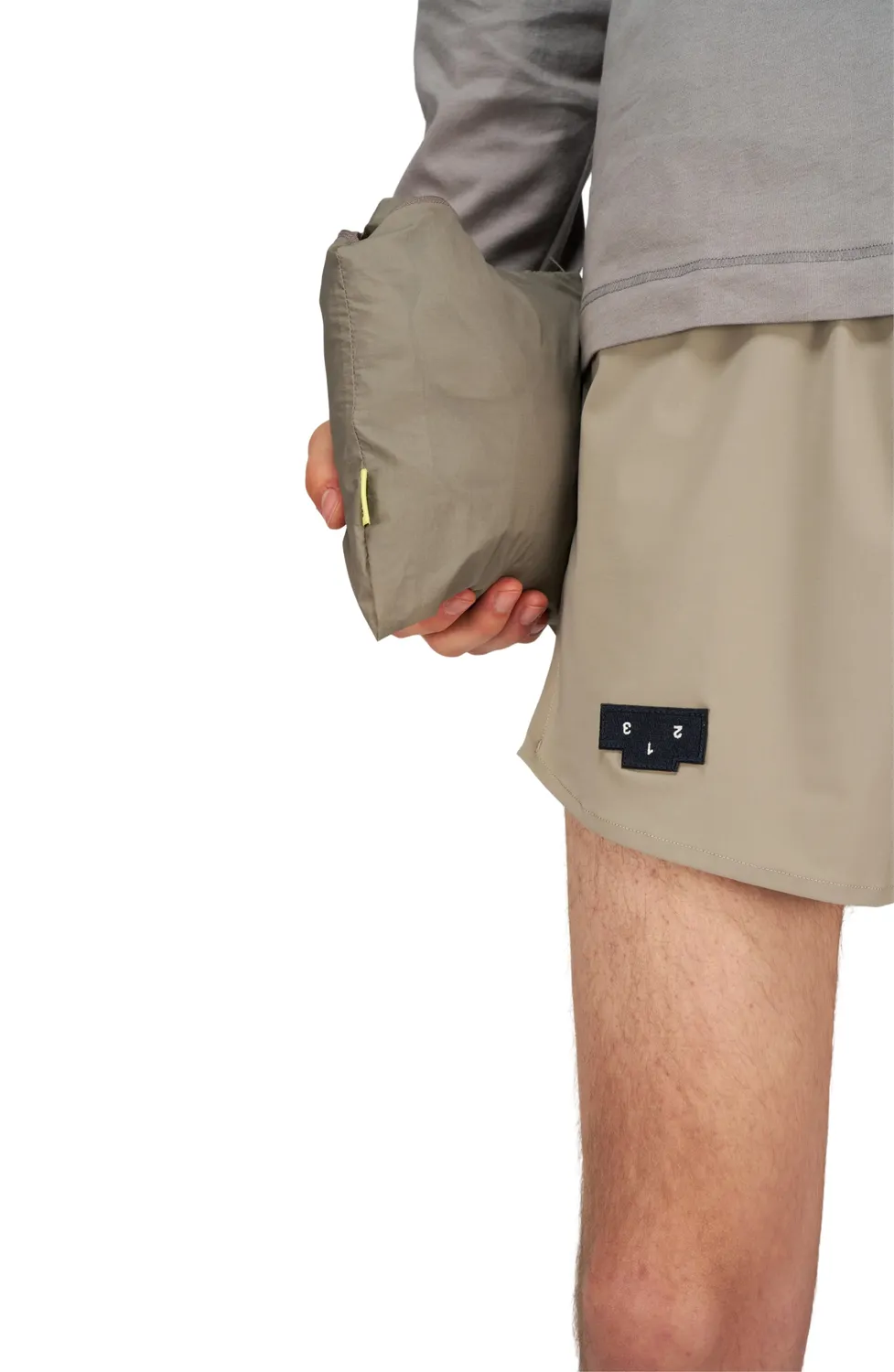 UNNA Smiles Run Laufjacke Herren Stone Grey Winddicht