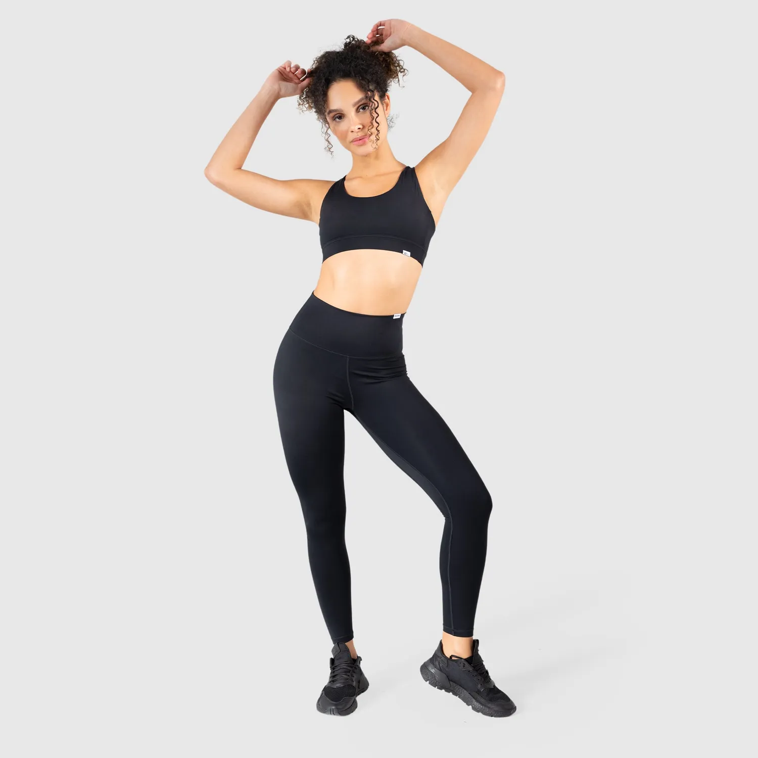 Smilodox Sienna Sport BH Damen Schwarz Blickdicht