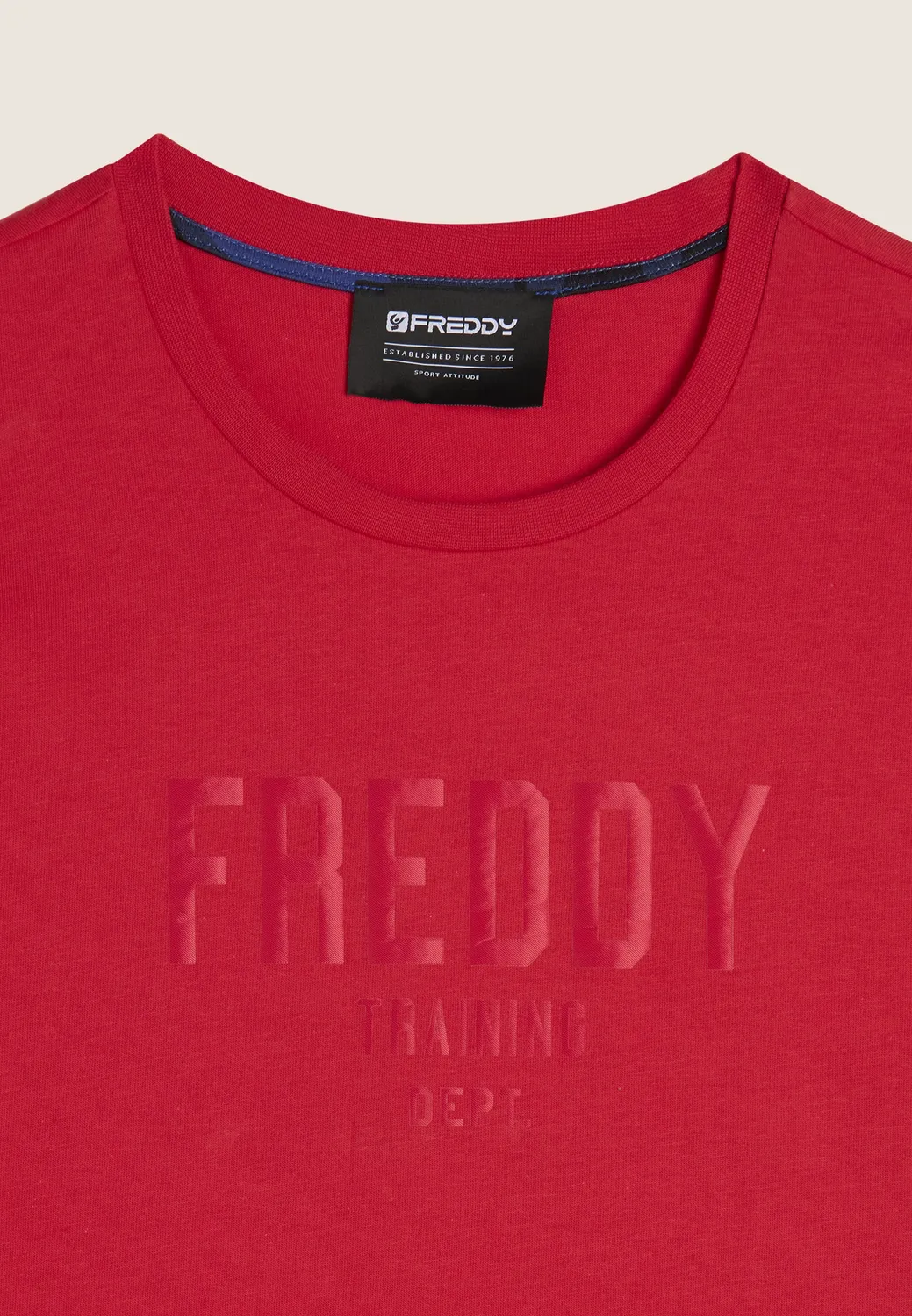 Freddy T-Shirt Baumwolle Training Print Rosa Regular Fit