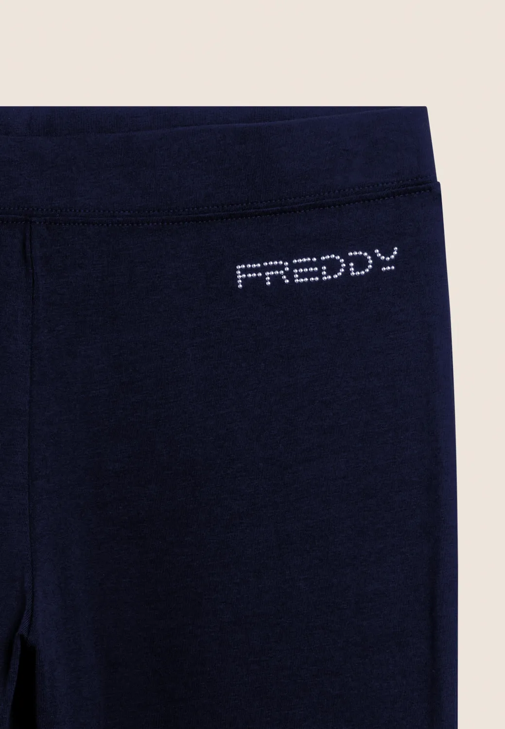 Freddy Leggings 7/8 Herznaht Baumwolle Nero