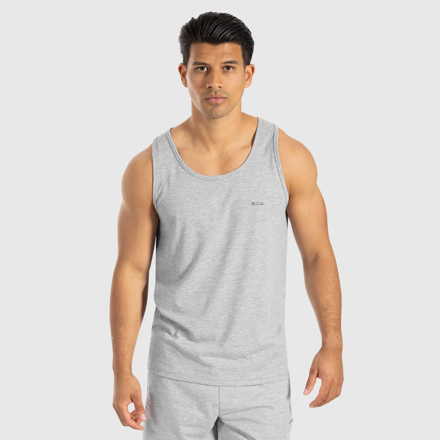 Smilodox Arian Tank Top Schwarz Baumwolle