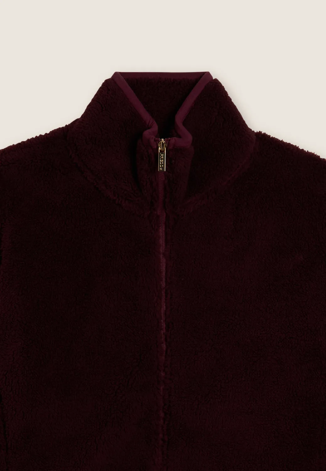 Freddy Sherpa-Fleecejacke Damen Stehkragen Schwarz