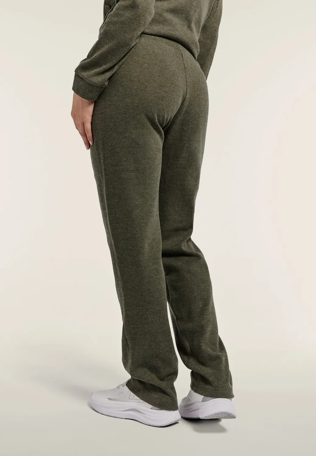 Freddy Damen Jogginghose Tricot Melange Schwarz regular