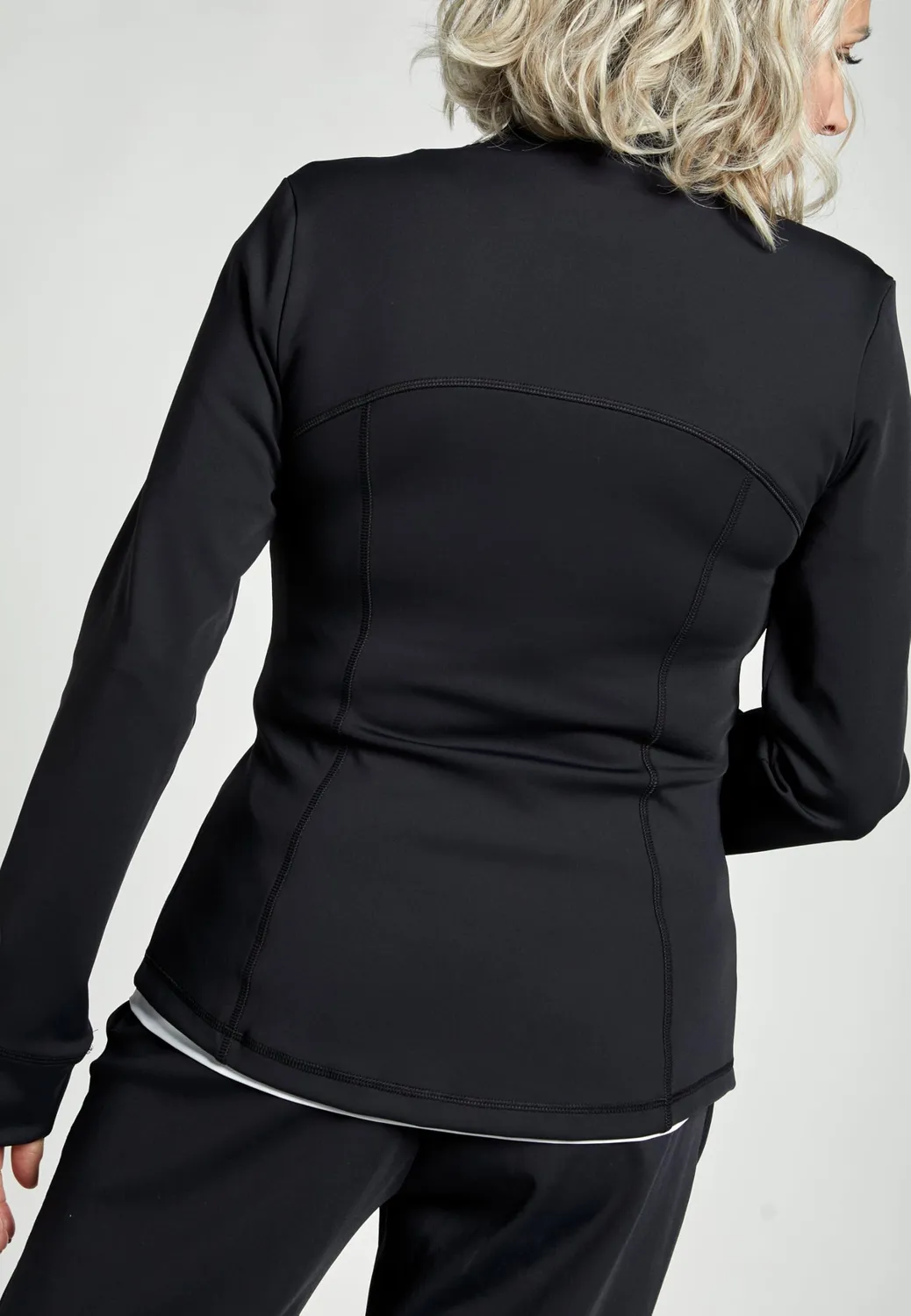 SPORTKIND Trainingsjacke Damen S Schwarz YKK