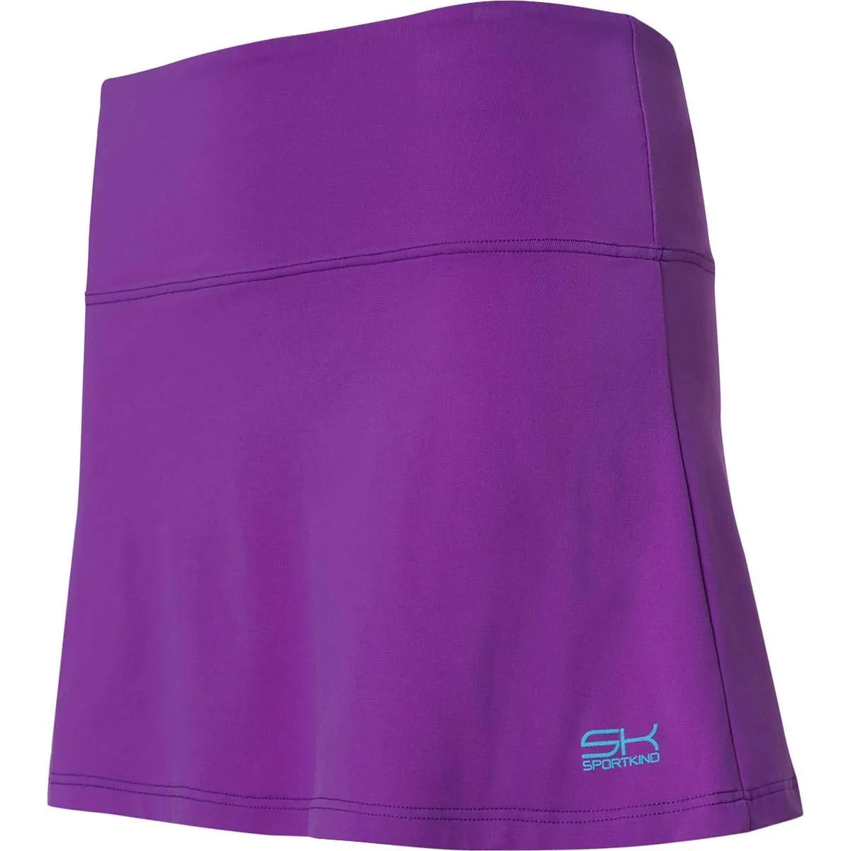 Sportkind Basic Skort Tennisrock Violett Gr. 164 blickdicht