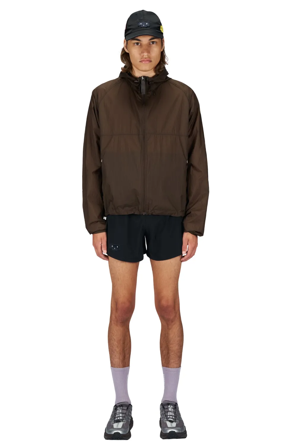 UNNA Smiles Run Laufjacke braun ultraleicht
