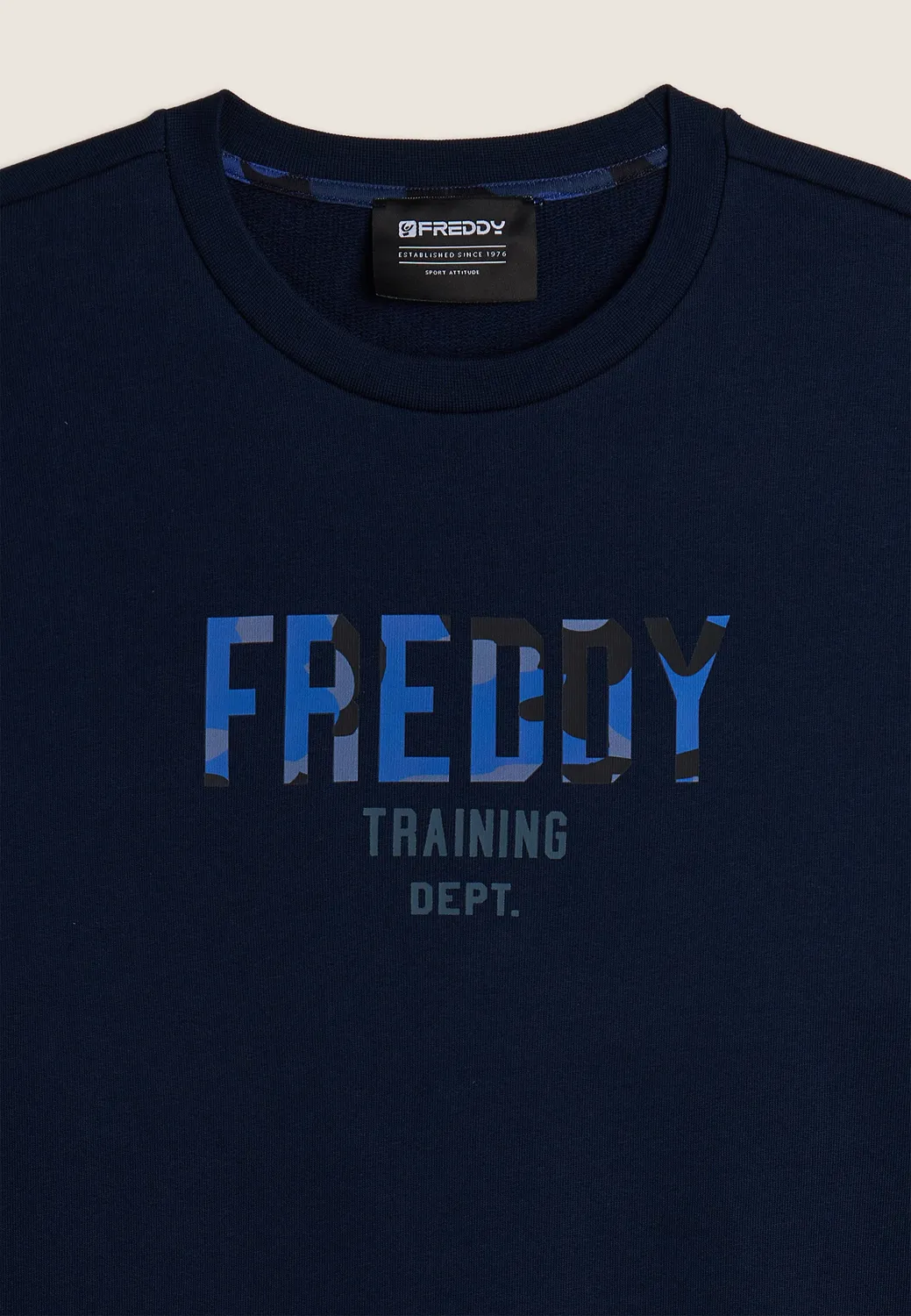 Freddy Training Sweatshirt Dunkelblau Baumwolle Relaxed