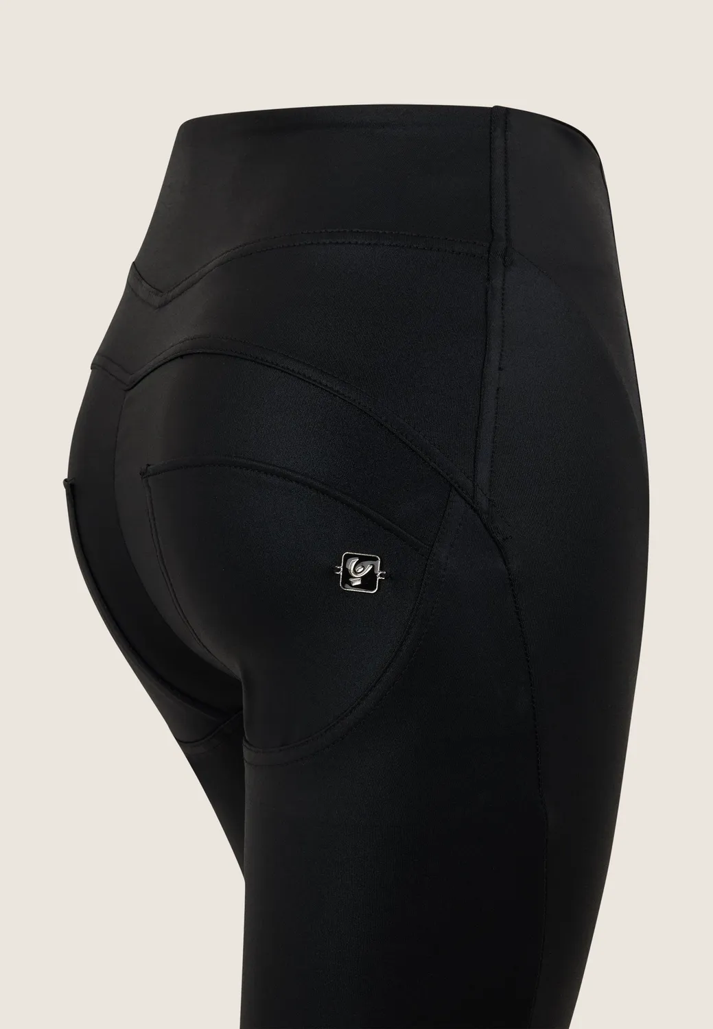 Freddy WR.UP Leggings Damen High Waist Black Coated
