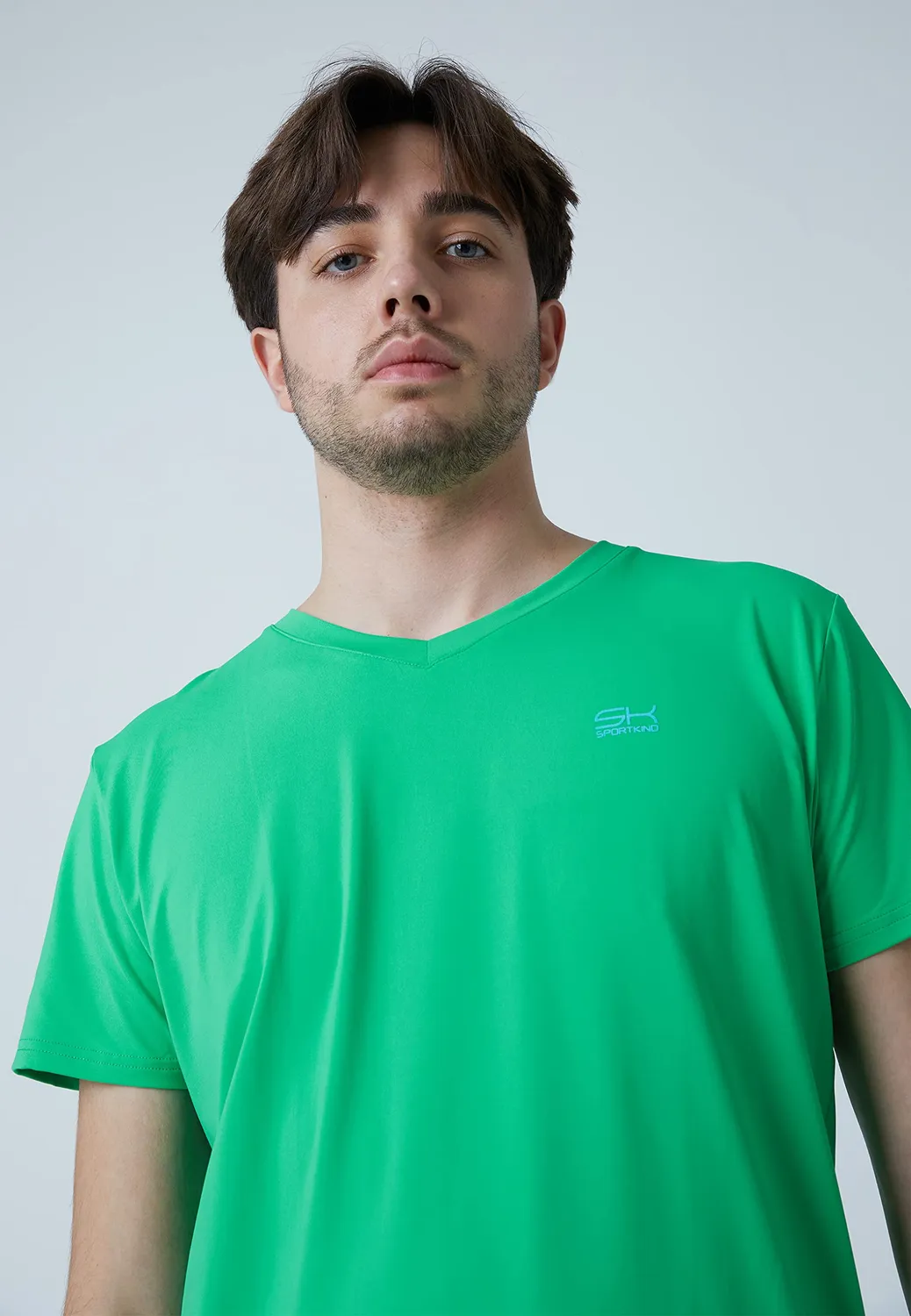 SPORTKIND T-Shirt V-Ausschnitt XL atmungsaktiv UV-Schutz