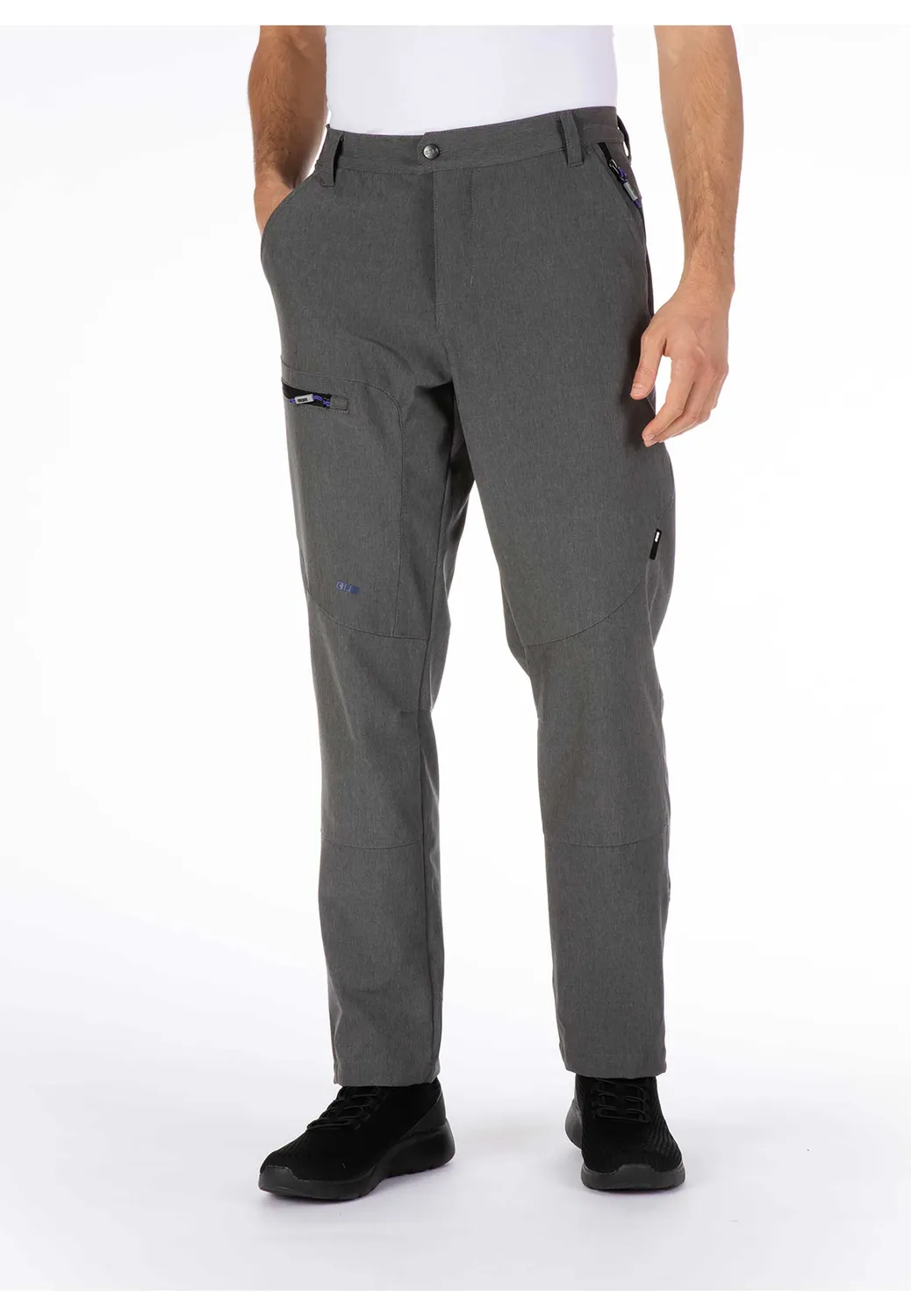 LPO Tizian Softshellhose Herren grau gefüttert