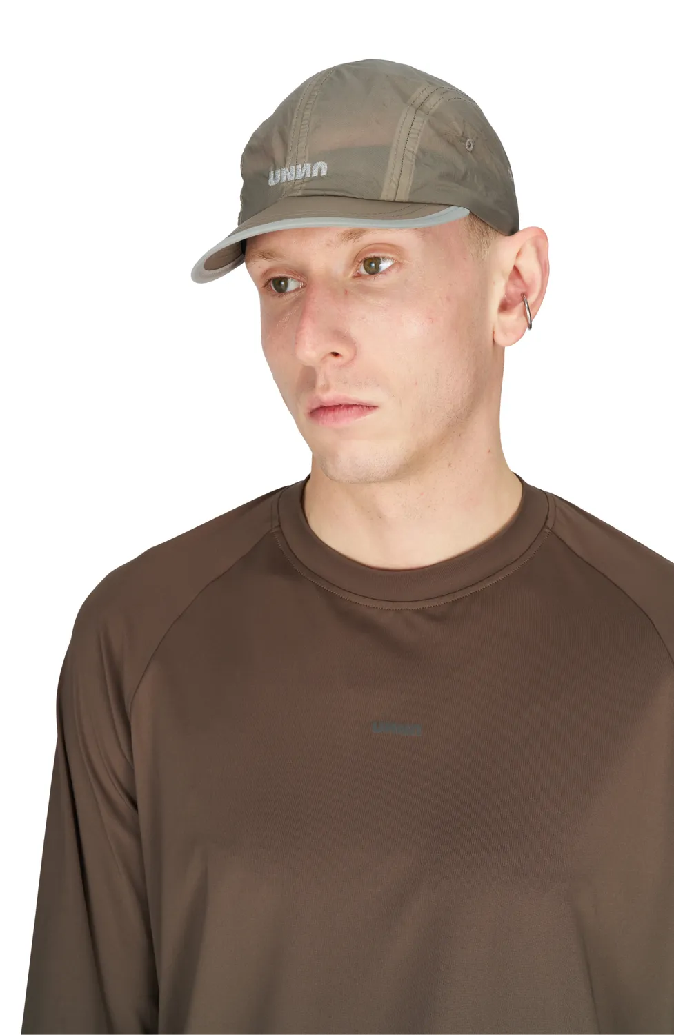 UNNA Shiny Long Sleeve Laufshirt Wren Brown reflektierend