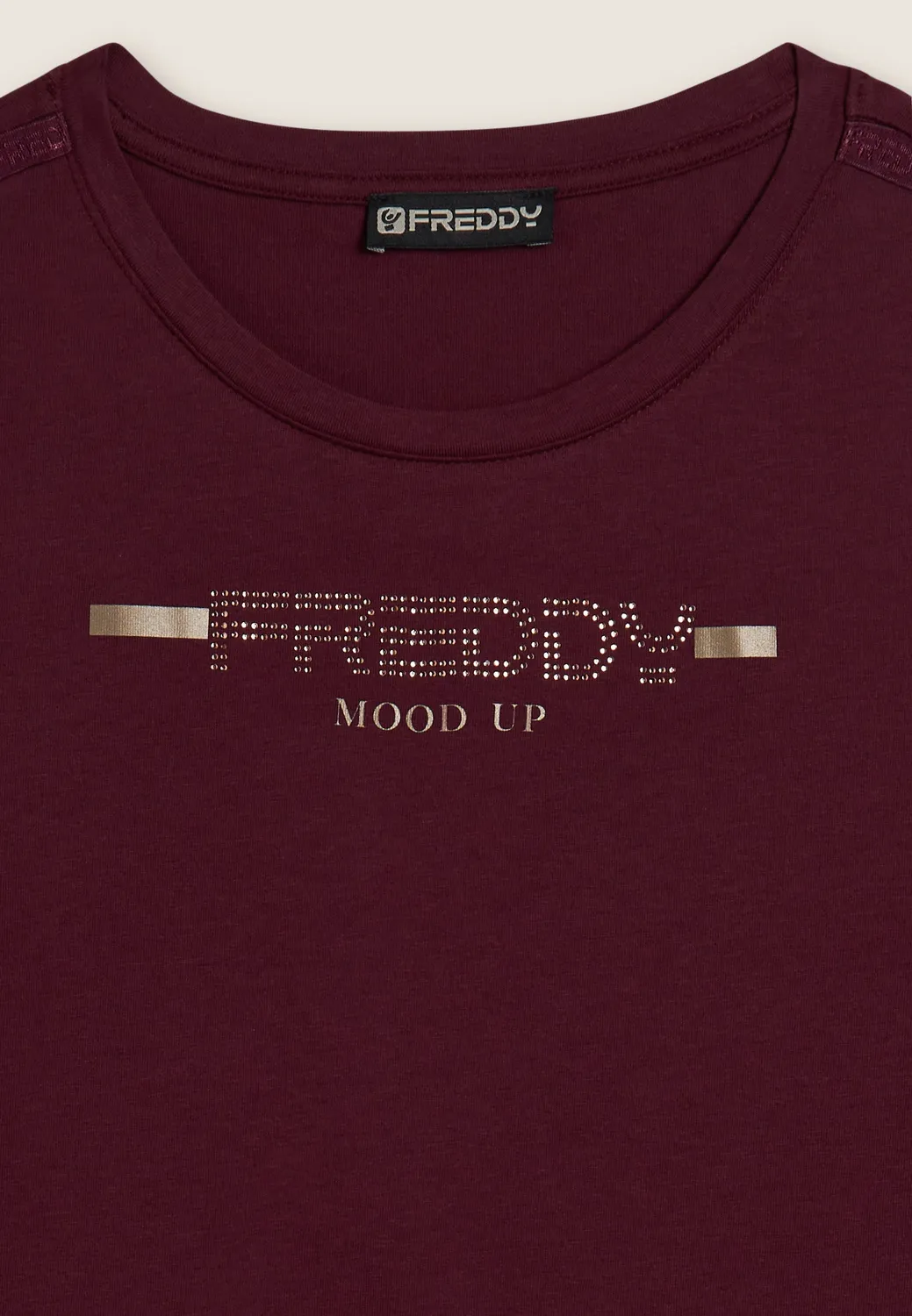 Freddy Strass Logoband T-Shirt Dunkelblau Baumwolle