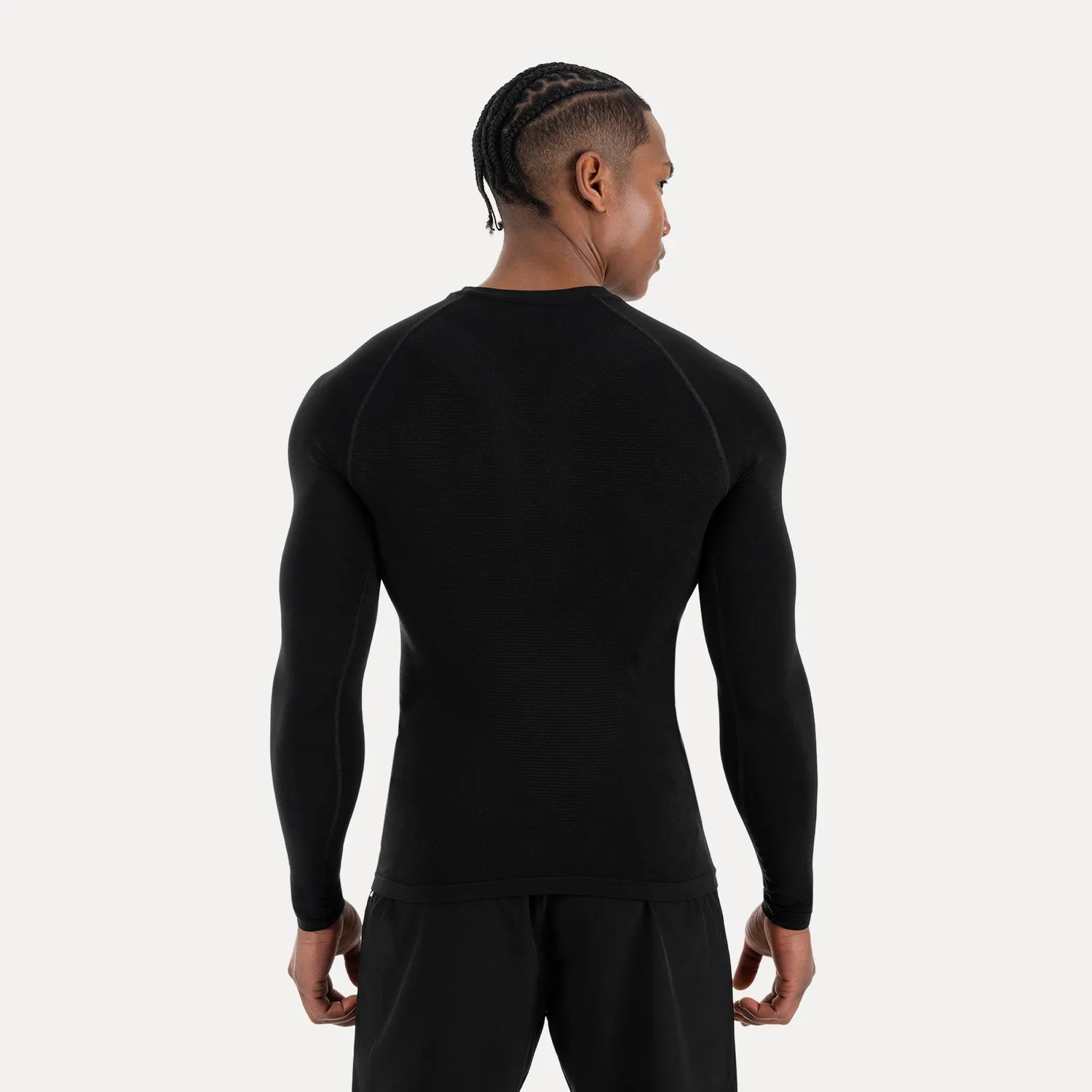 Smilodox Carnos Kompression Longsleeve Herren Schwarz Compression