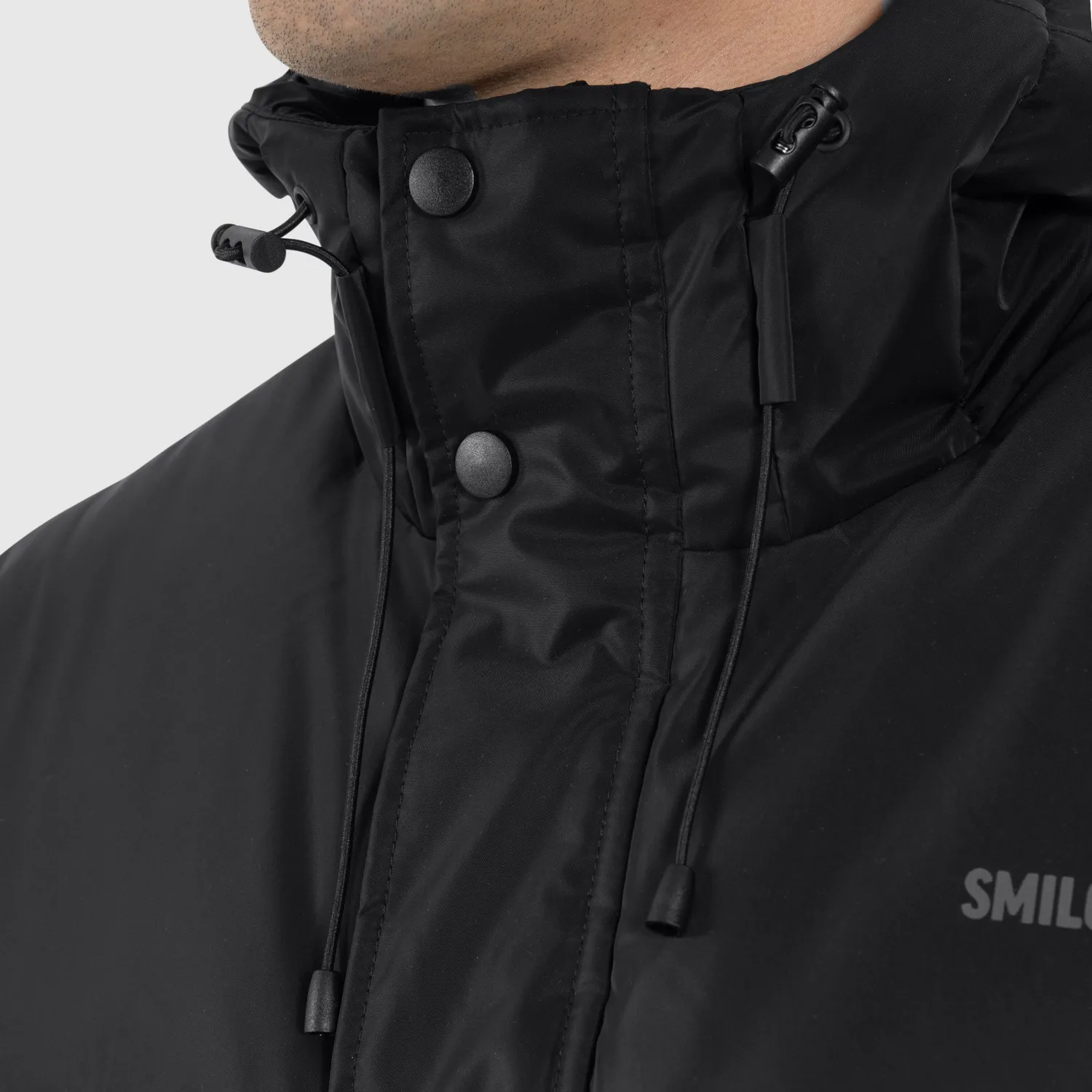 Smilodox Ritmo Winterjacke Herren Schwarz Reflektierend