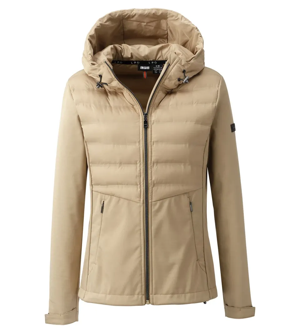 LPO Phoebe Softshelljacke Damen hellbraun Kapuze