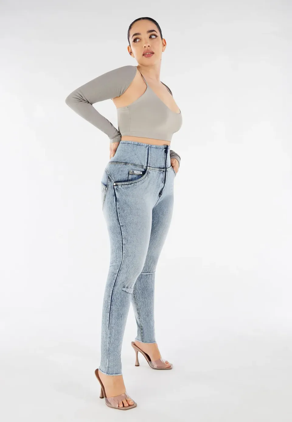 Freddy WR.UP Jeans Curvy Marble Ripped Push-Up J19Y