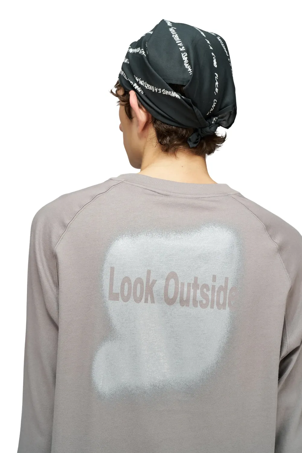 UNNA Look Outside LS Longsleeve Fog Grey Bio-Baumwolle