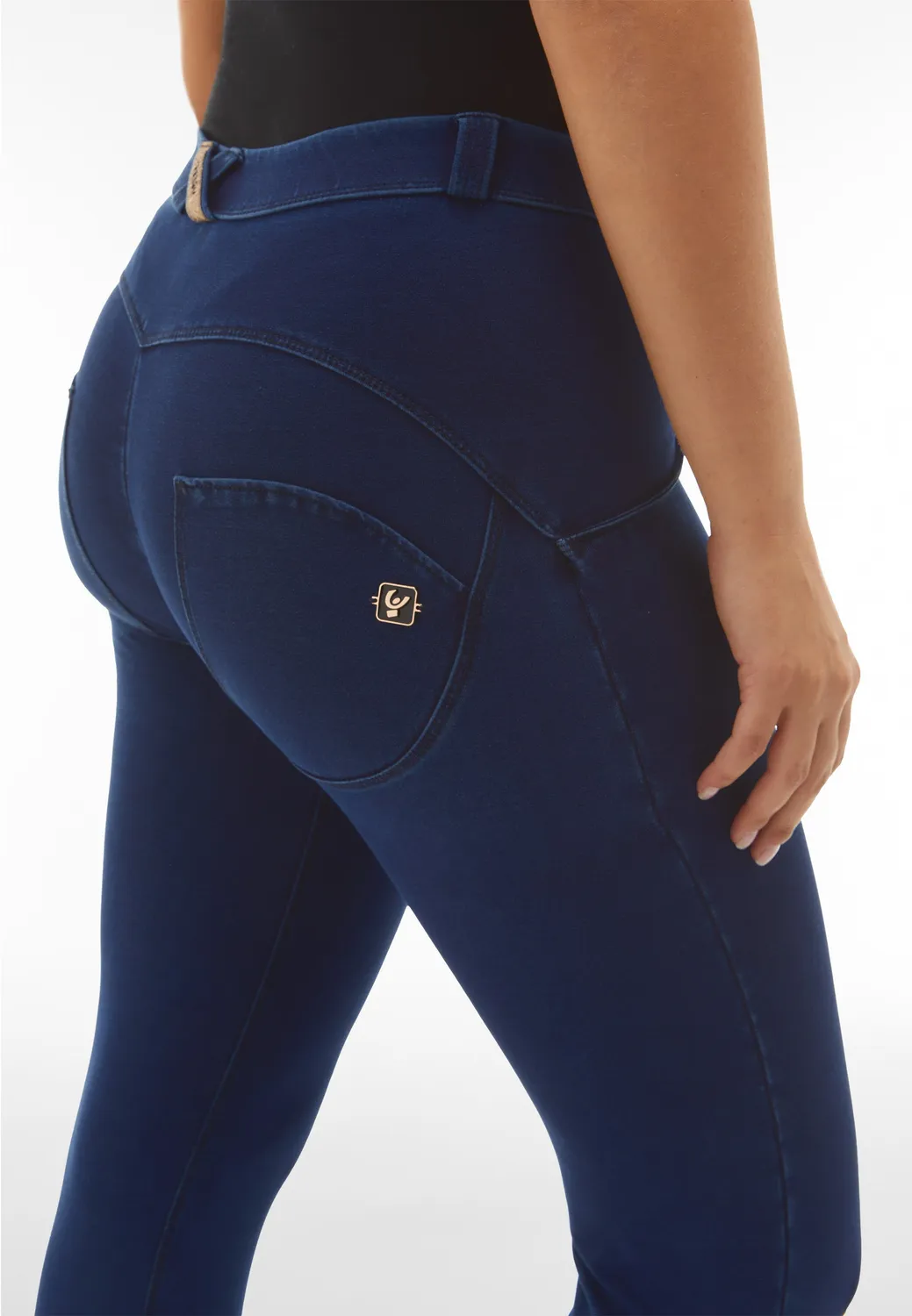 Freddy WR.UP Jeggings Push-up Steigbügel Schwarz Shaping