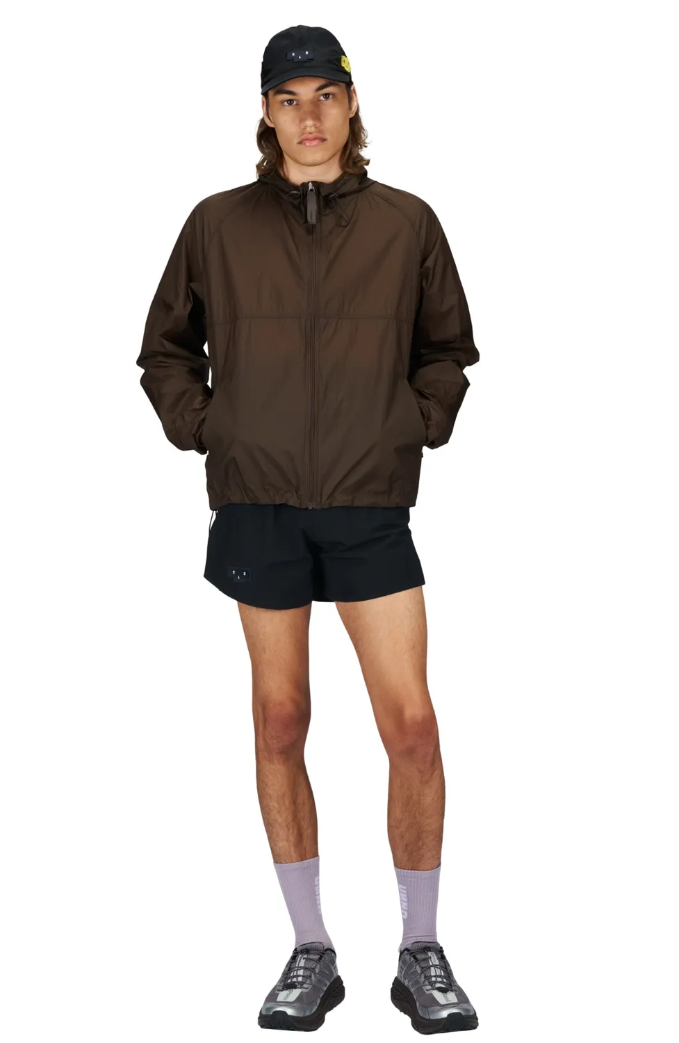 UNNA Smiles Run Laufjacke braun ultraleicht