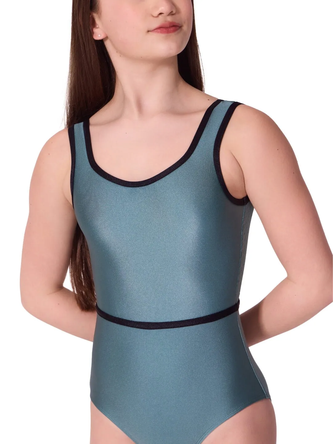 Capezio Enchanted F12610T Tank-Trikot schwarz Tween Netz