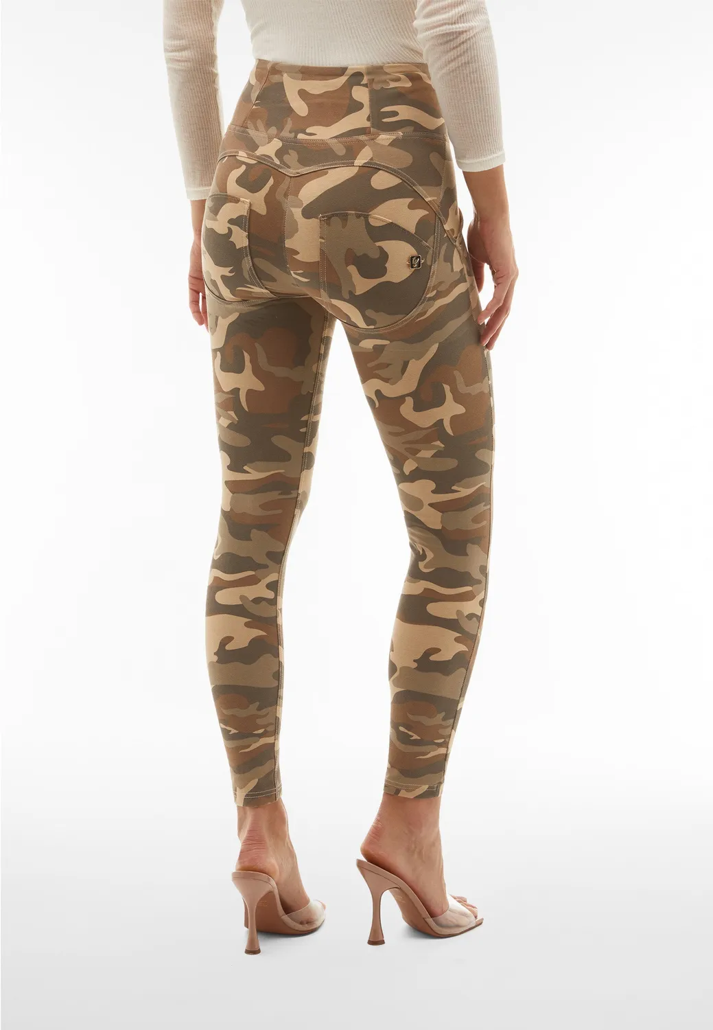 Freddy WR.UP Hose Camouflage Beige Superskinny