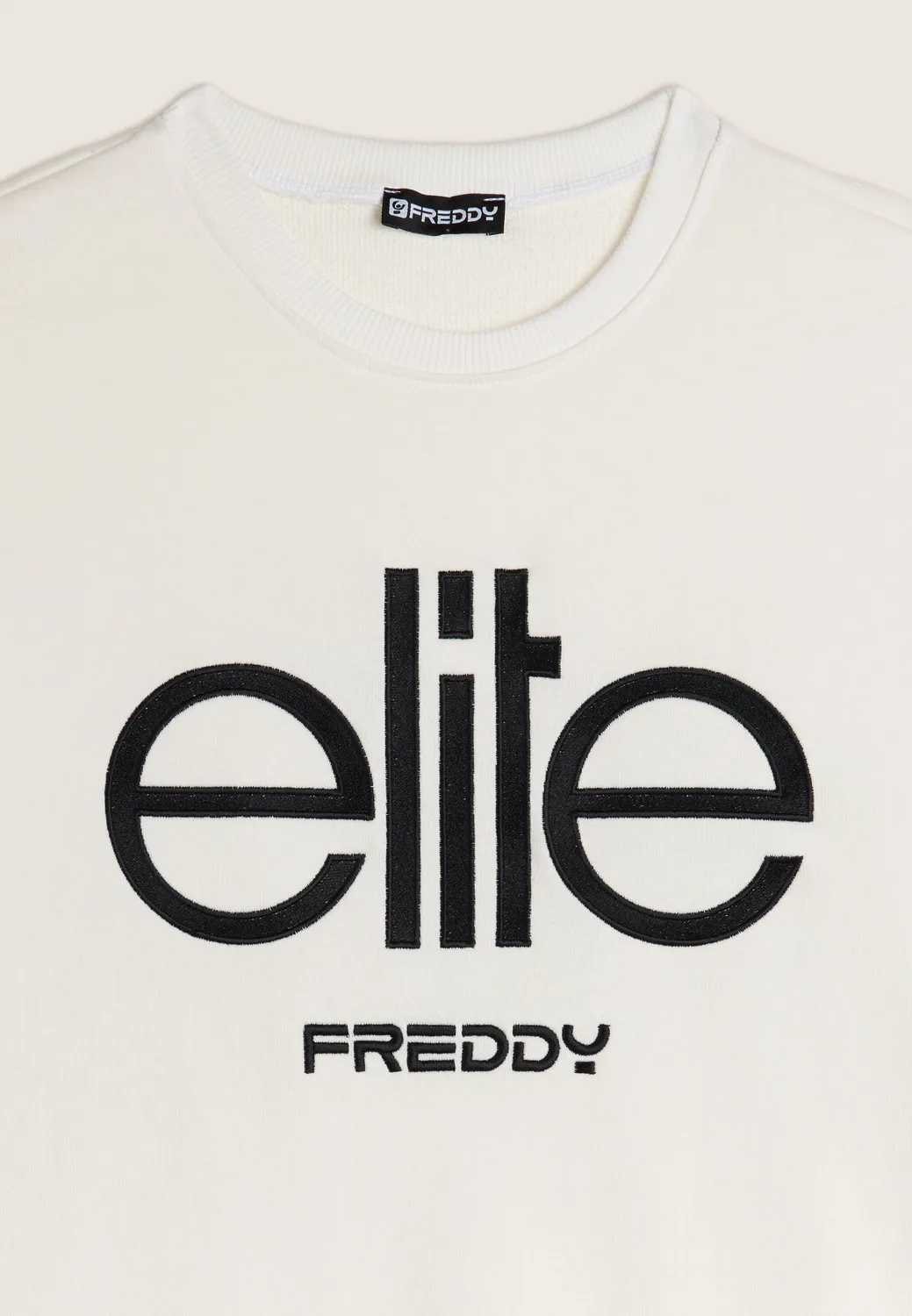Freddy Elite Sweatshirt Baumwolle Grau meliert Stick