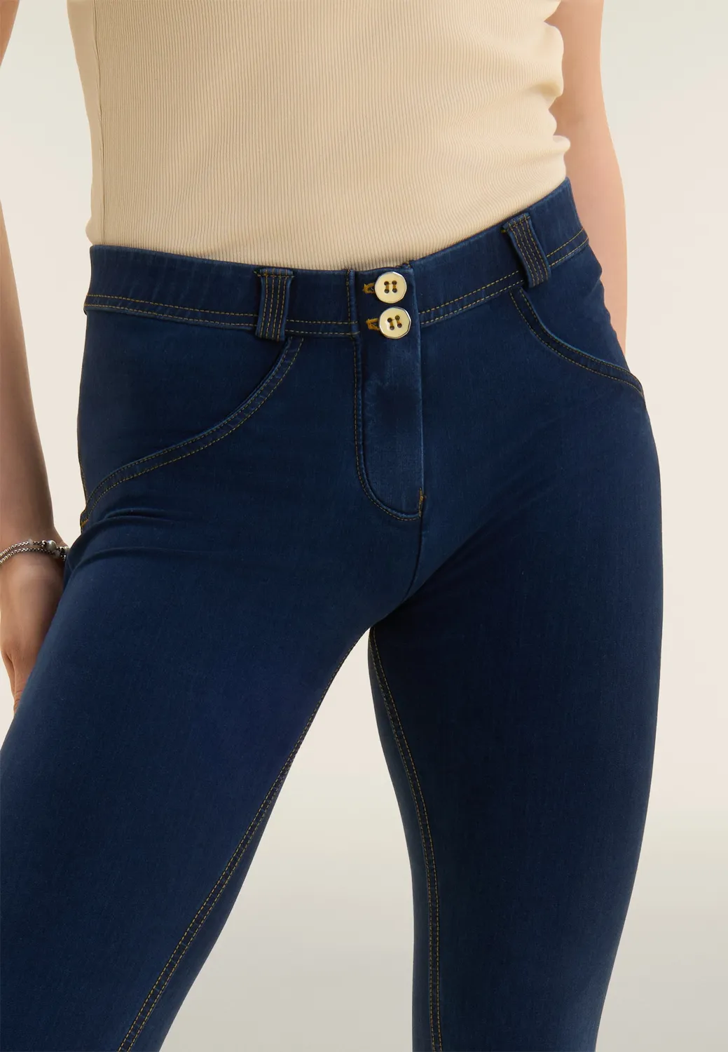 Freddy WR.UP Push-up Hose Dark Jeans Denim-Look