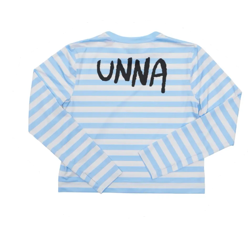 UNNA Striped LS W Langarmshirt Baby Blue Streifen