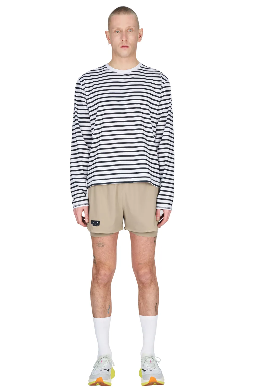 UNNA Flow Shorts 3" Laufshorts Warm Sand mit Innenslip