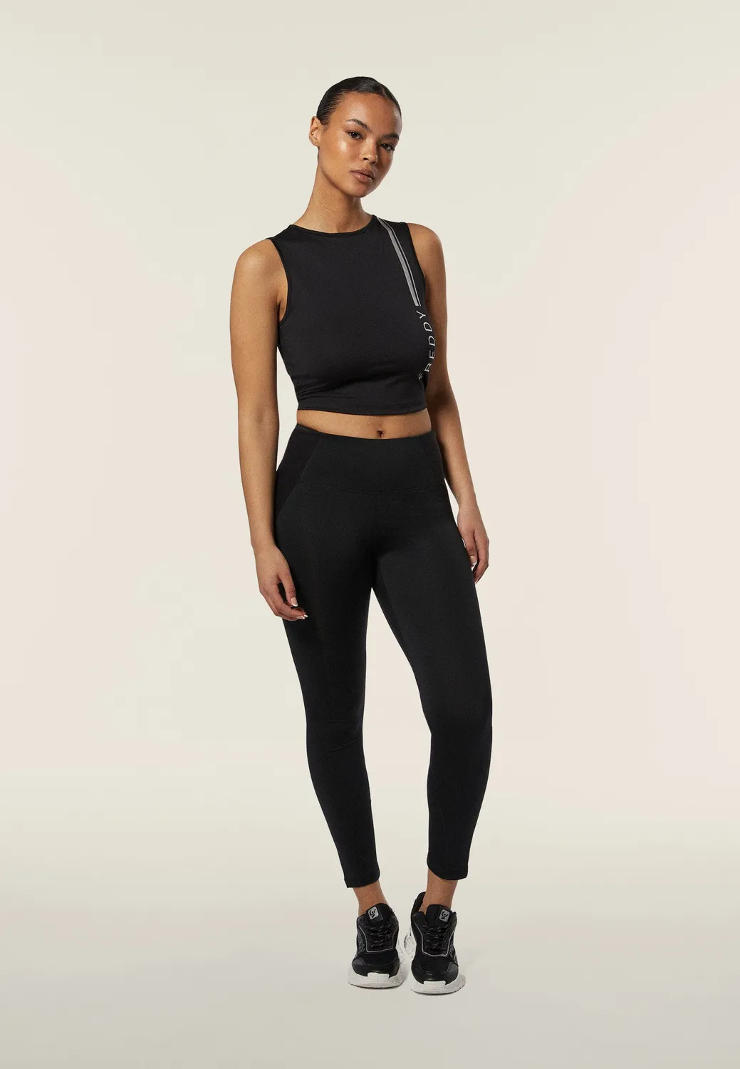 Freddy SuperFit Leggings 7/8 Schwarz Modellierend Recycelt