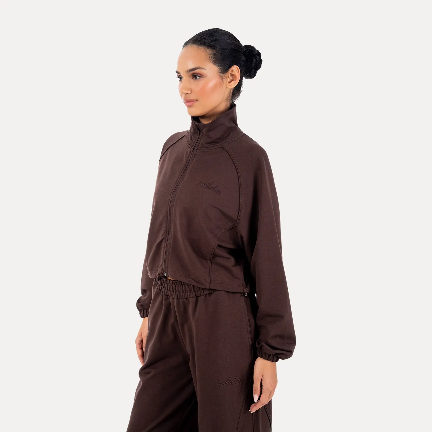 Smilodox Sorea Ylena Jacke Schwarz Cropped