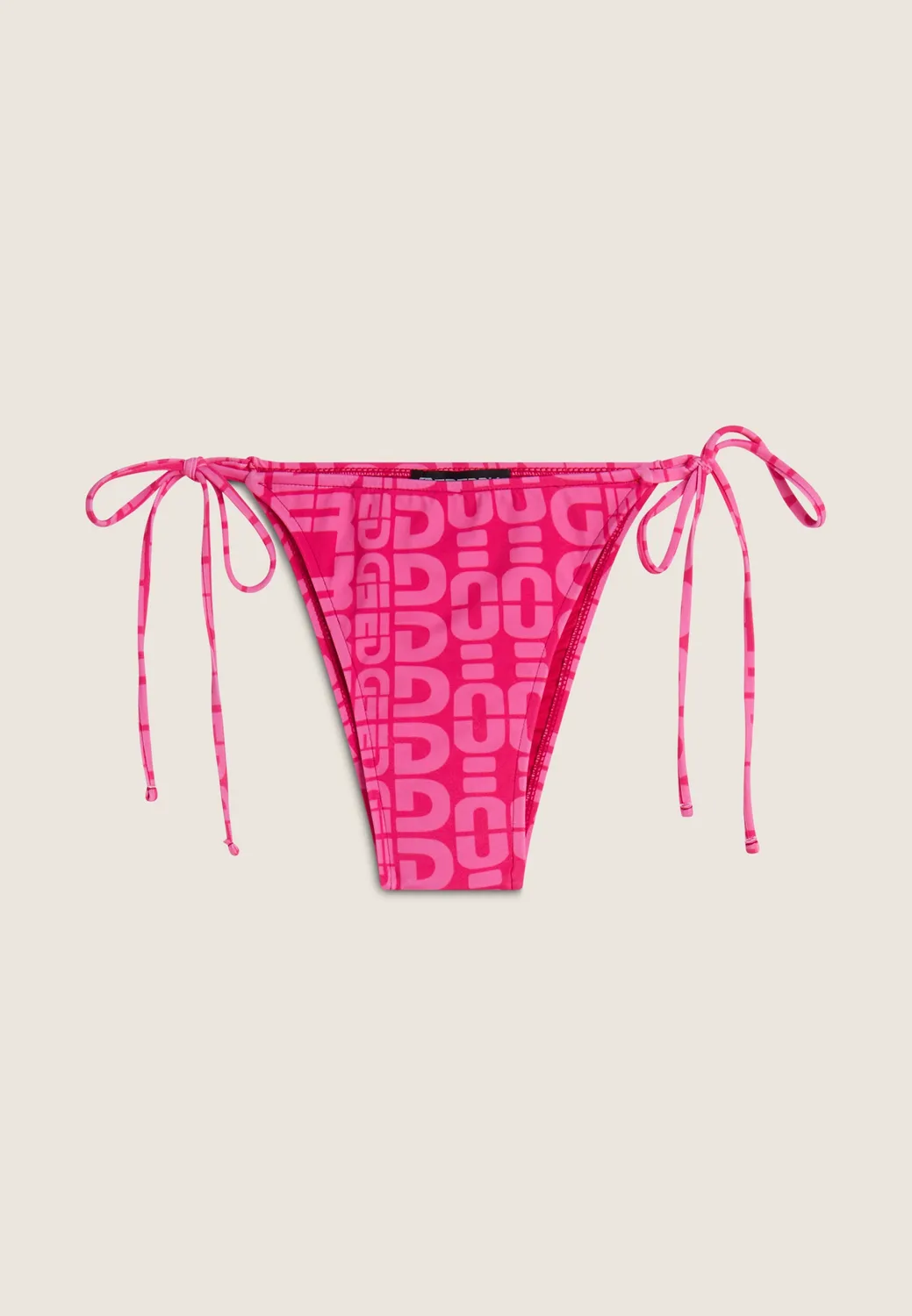 Freddy Logo Allover Bikinihose Fuchsia blickdicht
