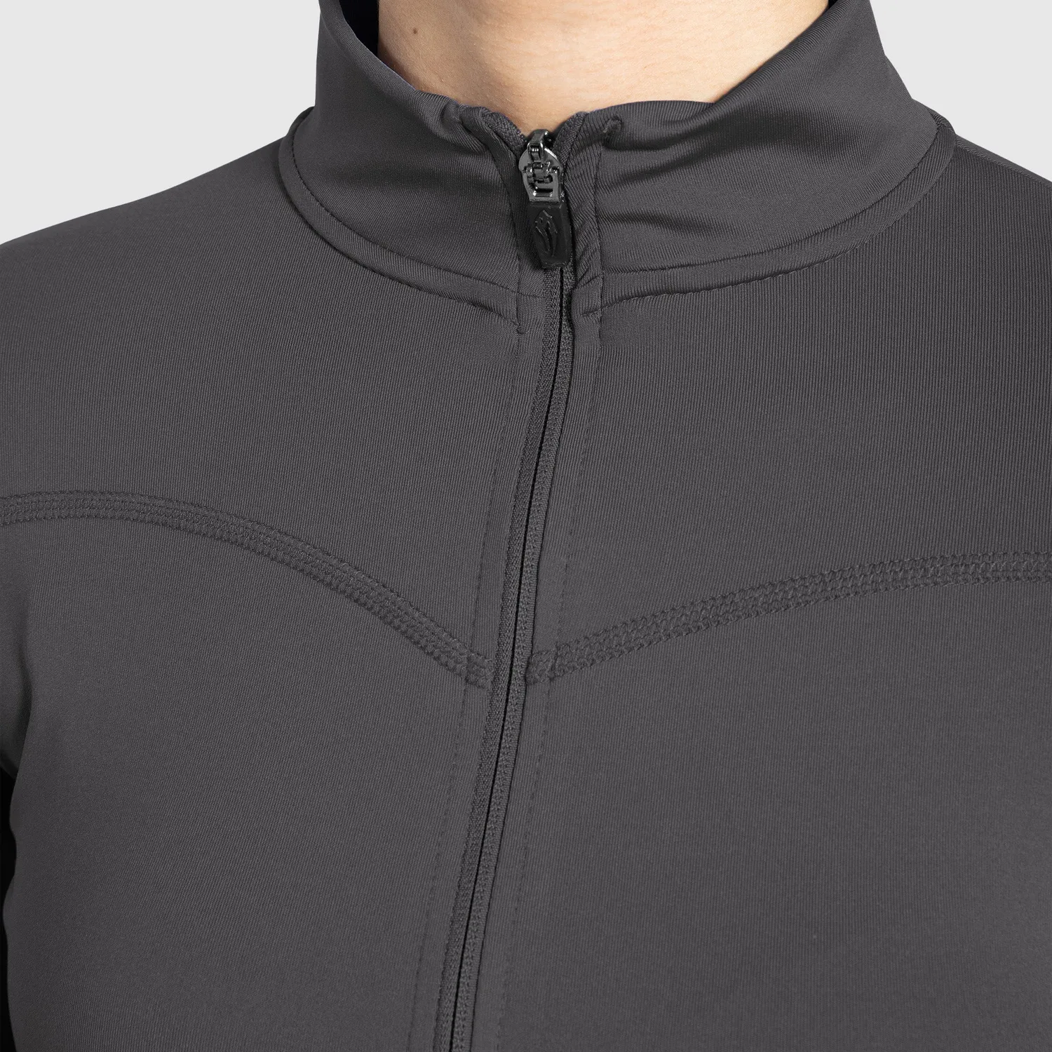 Smilodox Indira Trainingsjacke Damen Schwarz Slim Fit