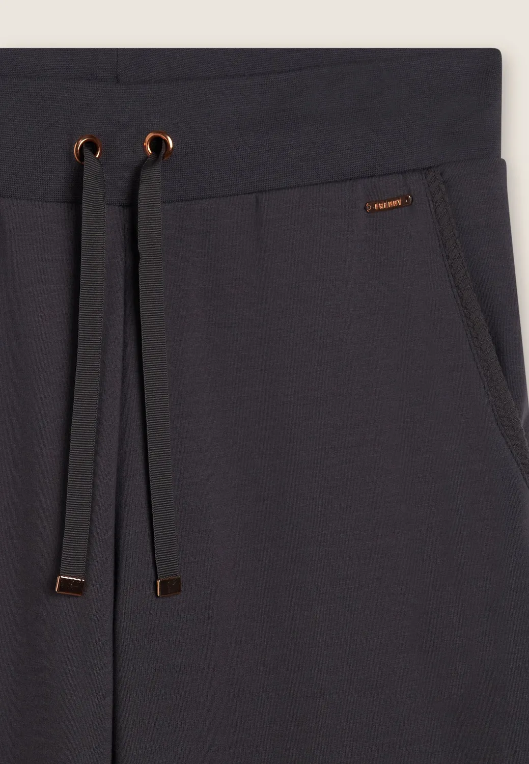 Freddy Wide Leg Hose schwarz Micro-Zopf