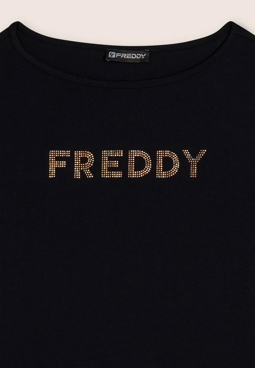 Freddy Langarmshirt Jersey Dark Sapphire B109 Strasslogo