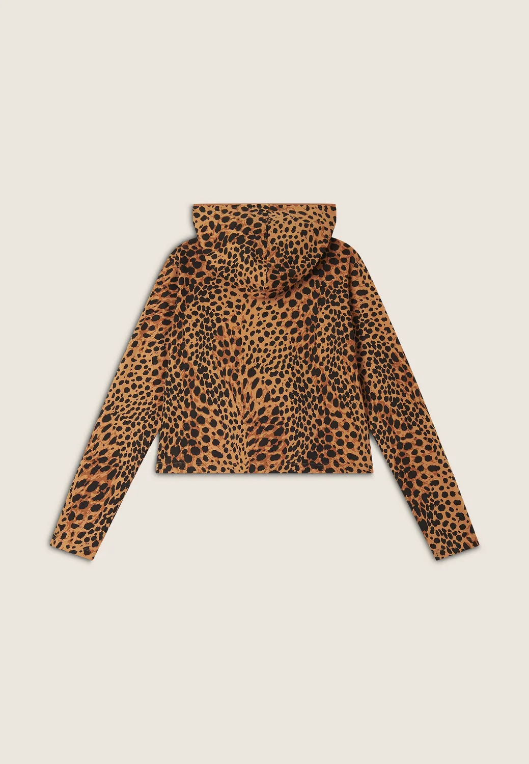 Freddy Animalier Cropped Sweatjacke Leo Pink French Terry