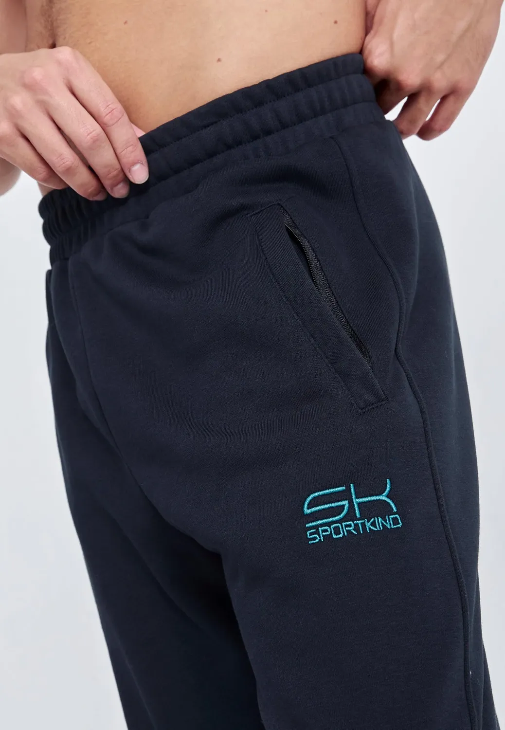 SPORTKIND Jogginghose Herren Baumwolle Taschen