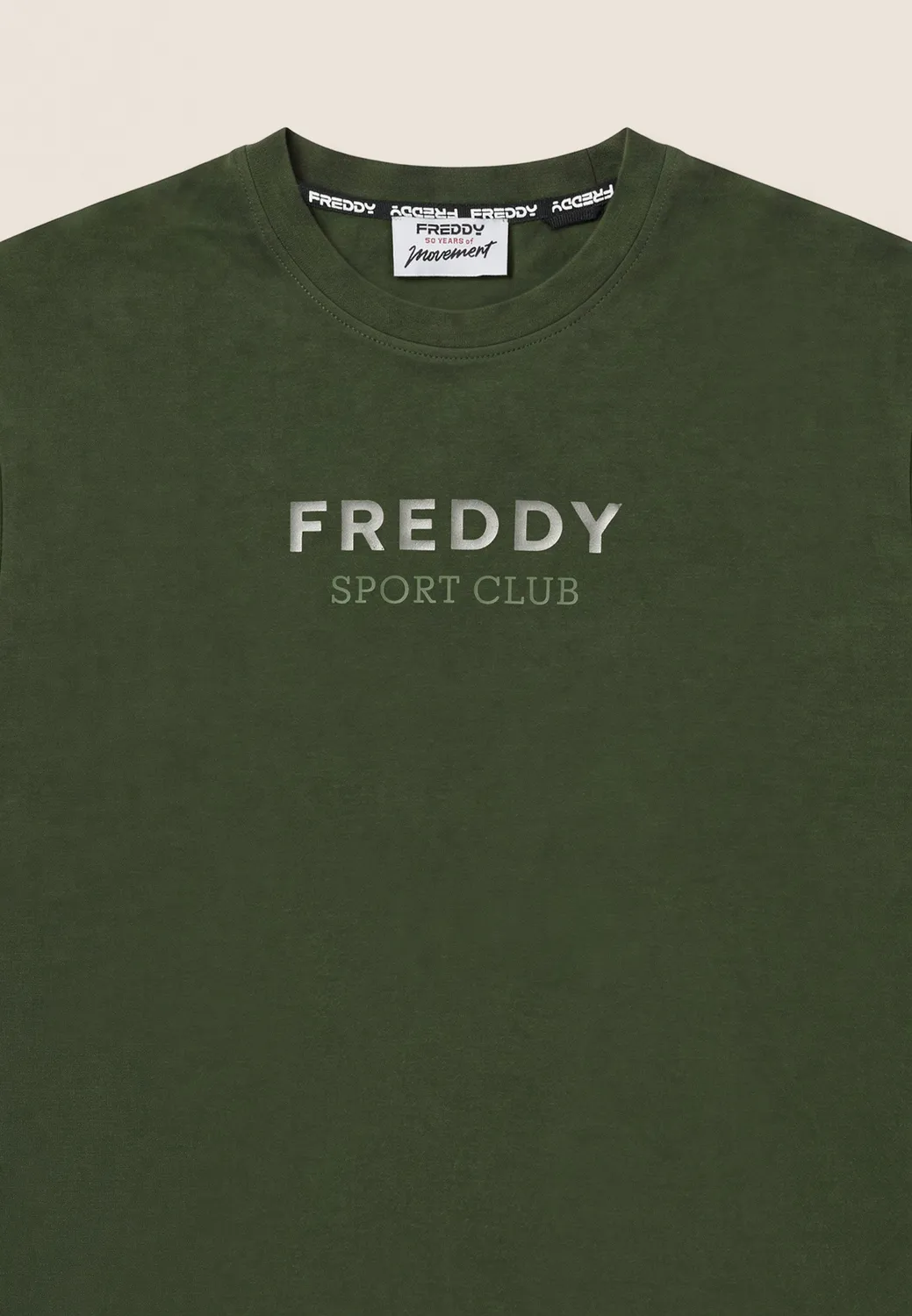 Freddy Regular Fit T-Shirt Herren braun Baumwolle