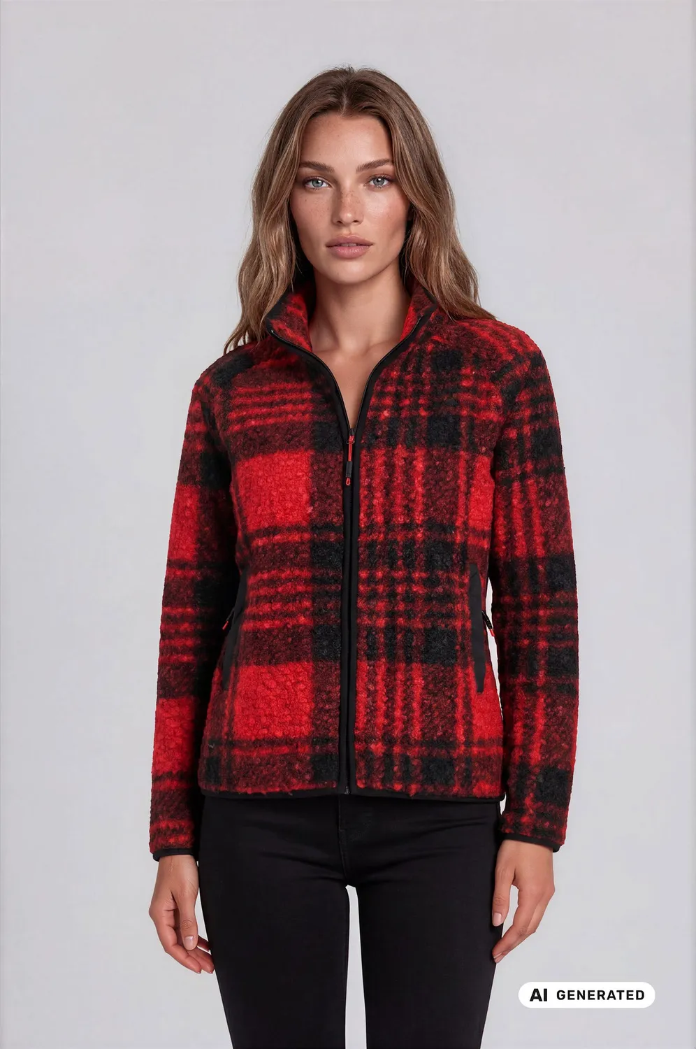 LPO Rhonda Fleecejacke rot wärmend