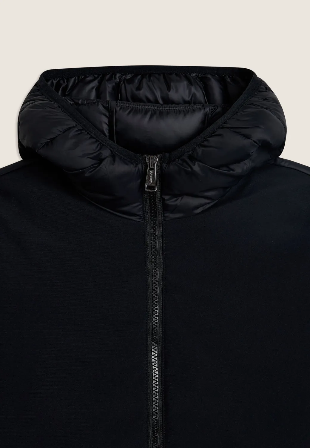 Freddy Winterjacke Damen Stepp Kapuze Schwarz