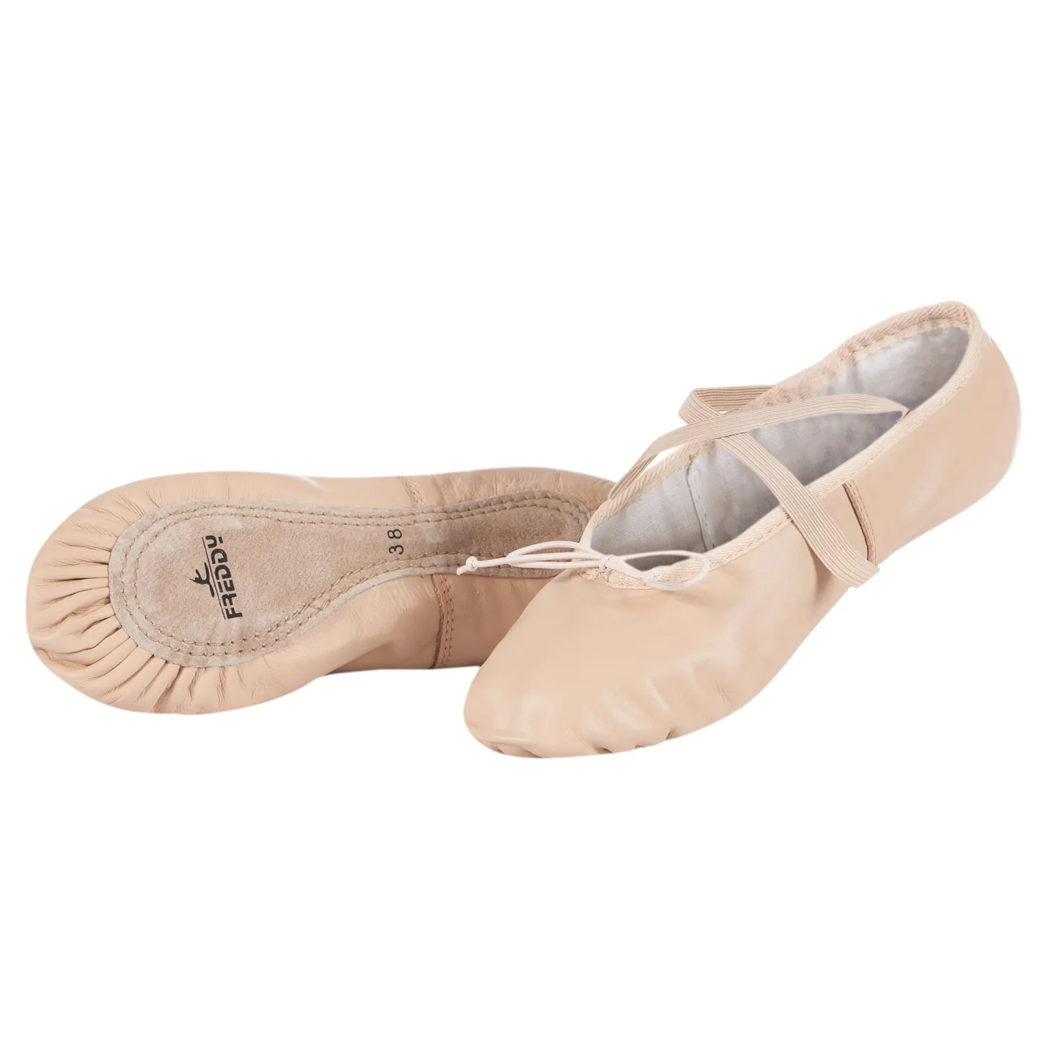 Freddy Halbspitzenschuhe Leder Hautfarben Gr 35