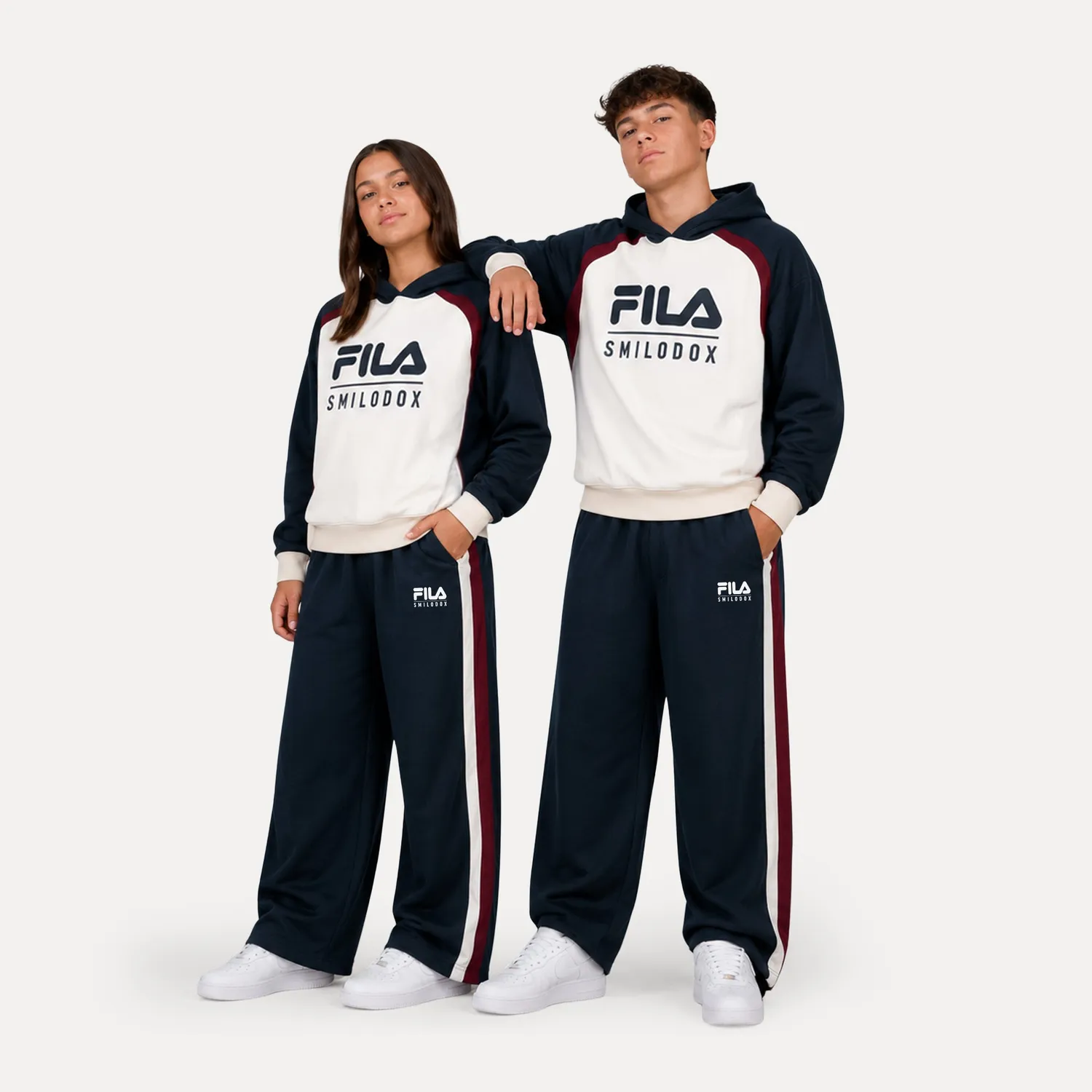 Smilodox x Fila Skylar Trainingsanzug Teens schwarz