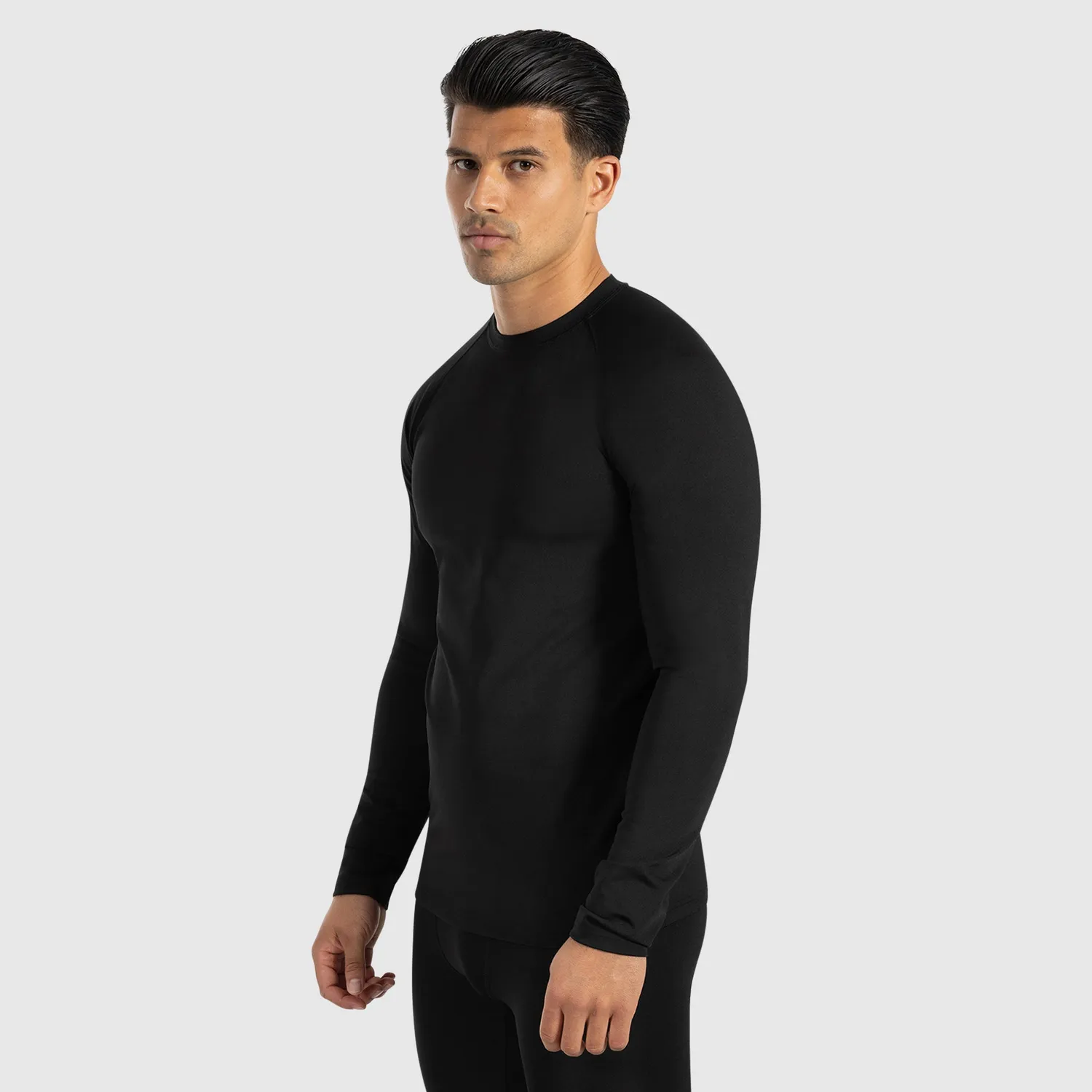 Smilodox Zeyn Longsleeve Schwarz Herren Langarm