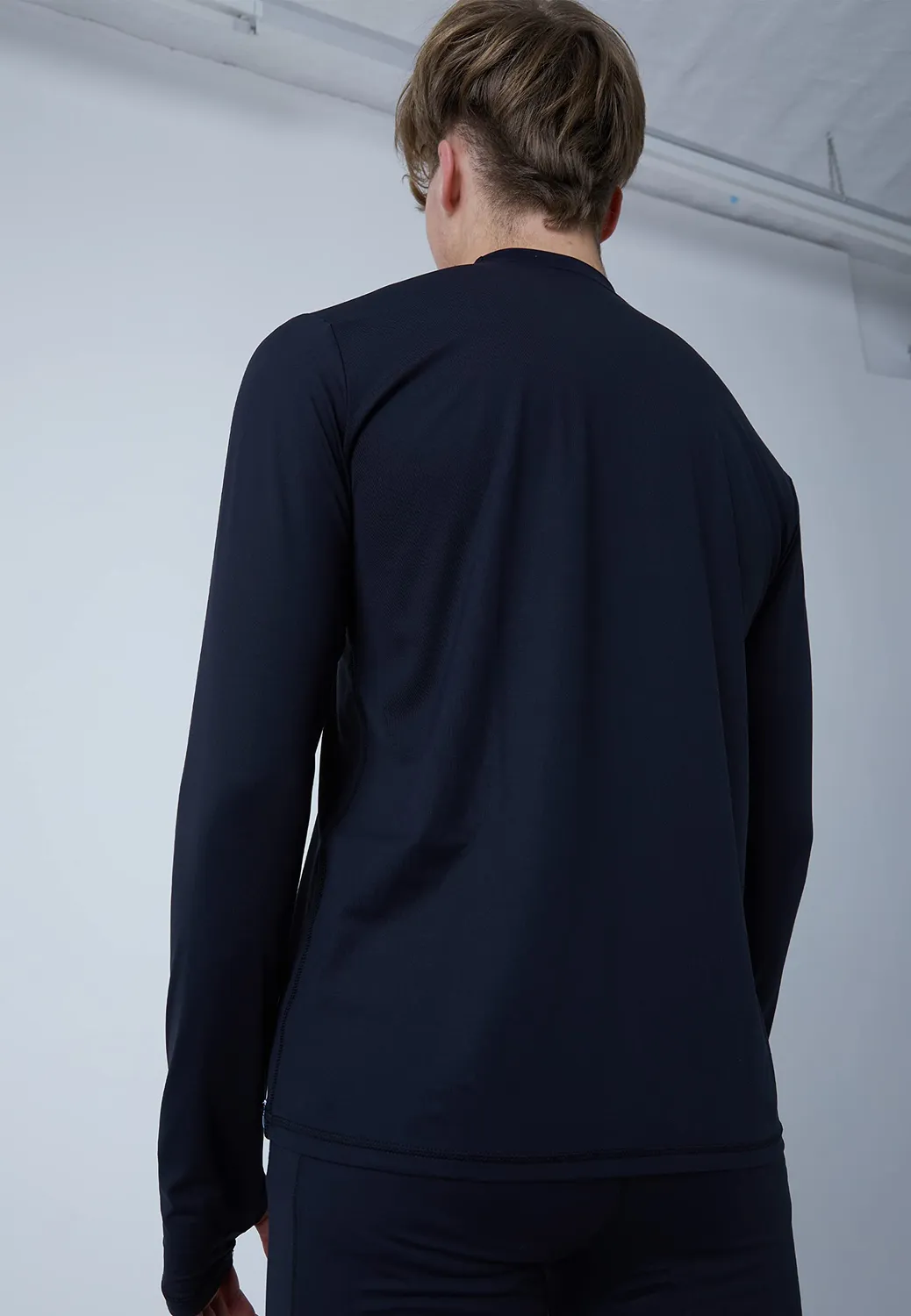SPORTKIND Langarm Funktionsshirt Herren mit Daumenloch UV-Schutz