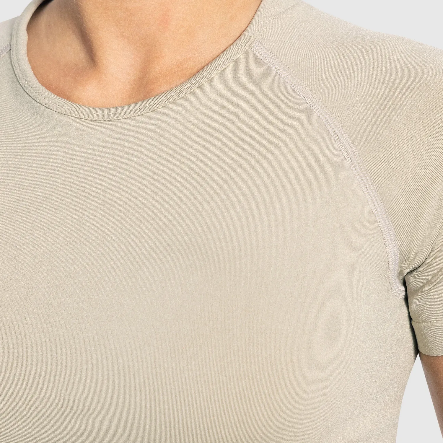 Smilodox Elna Crop Shirt Schwarz Damen kurz