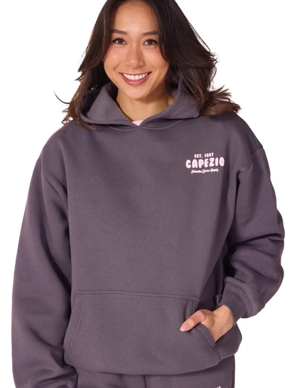 Capezio Jet Setter Momentum Hoodie Schwarz oversized